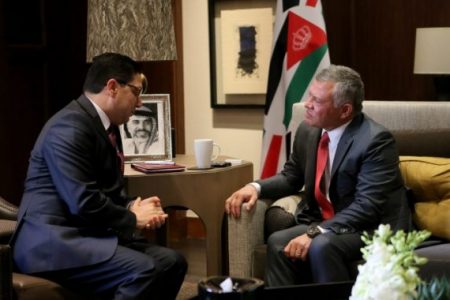 رسالة شفوية من جلالة الملك إلى العاهل الأردني
