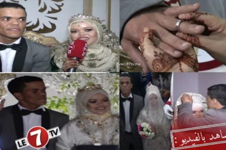 بحضور الشيخة ” طراكس” وفنانين معروفين زفاف أسطوري لكوبل قصار القامة