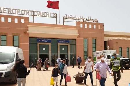 وصول 151 مغربيا من العالقين بموريتانيا إلى مطار الداخلة