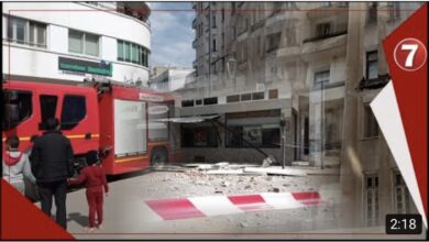 Photo of مشهد خطير…استنفار السلطات والوقاية المدنية بعد سقوط شرفة منزل قرب فندق لامبريال بالبيضاء