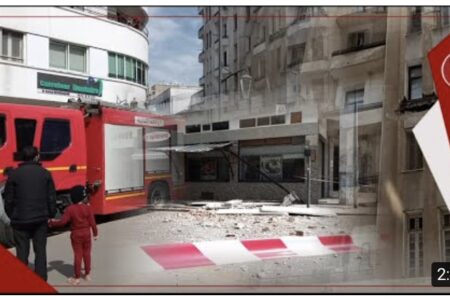 مشهد خطير…استنفار السلطات والوقاية المدنية بعد سقوط شرفة منزل قرب فندق لامبريال بالبيضاء