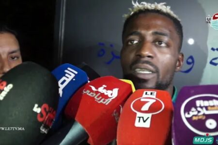 بعد التعادل أمام أولمبيك آسفي … هذا ماقاله “أكسيل مايي” لاعب نادي الرجاء