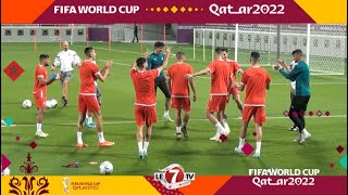 بمعنويات عالية ووسط أجواء عائلية… المنتخب المغربي يخوض أول حصة تدريبية بعد التأهل التاريخي