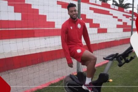 تداريب انفرادية خاصة لزهير المترجي قبل مواجهة الوداد وبيترو أتليتكو