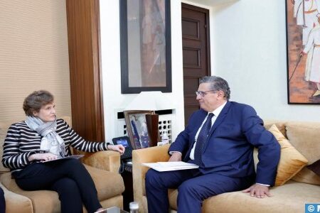 أخنوش يستقبل الرئيسة المديرة العامة لهيئة تحدي الألفية‎‎