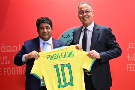 رئيس الجامعة الملكية المغربية لكرة القدم يلتقي برئيس الاتحاد البرازيلي لكرة القدم