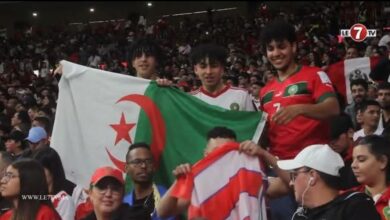 Photo of جماهير الجزائر والمغرب جنبا إلى جنب خلال مباراة المغرب والبيرو الودية