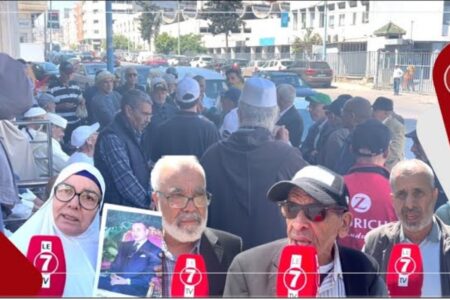 رغم الصيام.. متقاعدو وأرامل شركة ” ألزا ” يعودون للإحتجاج: عندنا وليدات ومسؤوليات وبغينا غي البطاقة