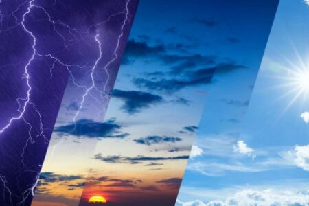 طقس اليوم أجواء غائمة مع نزول أمطار مصحوبة 