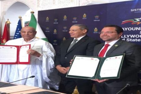 العيون وهوليوود يوقعان اتفاقية توأمة