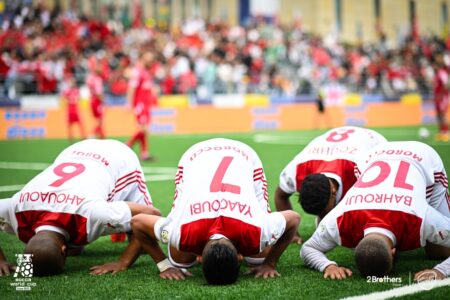المنتخب المغربي يتأهل بسبع نقاط الى الدور الثاني لكأس العالم لكرة القدم السداسية