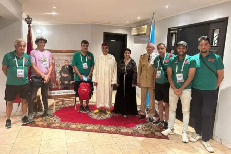 السفير المغربي بكينشاسا يستقبل البعثة المغربية المشاركة بالألعاب الفركوفونية