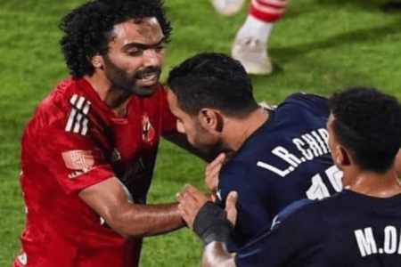 رابطة الأندية المصرية توقف الشحات مباراتين مع تغريمه 20 ألف جنيه بعد اعتدائه على الشيبي