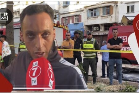 تدخل بطولي من أحد المواطنين بعد إنهيار منزل بحي الفرح بالبيضاء