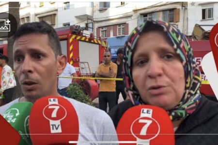 مشهد محزن…ساكنة المنزل المنهار بحي الفرح : حنا مشردين دبا وخويا وبنتو هربو