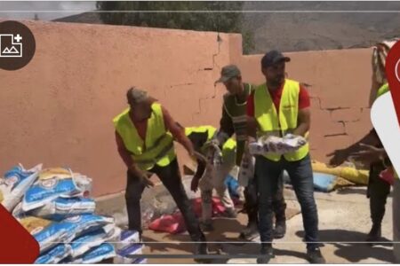 وصول المساعدات الإنسانية من جمعية المختار السوسي للأعمال الإجتماعية إلى المناطق المتضررة
