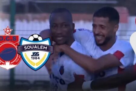 فرحة كبيرة لديارا عبدولاي بعد تسجيله هدف الفوز ضد السوالم