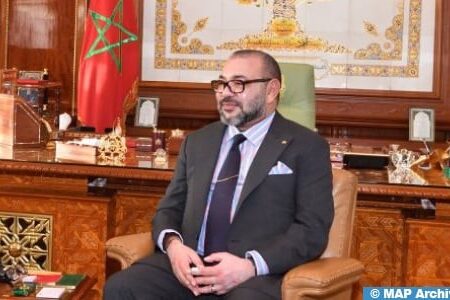 برقية شكر وامتنان من جلالة الملك إلى المنسق الوطني لفريق البحث والإنقاذ الدولي للمملكة المتحدة