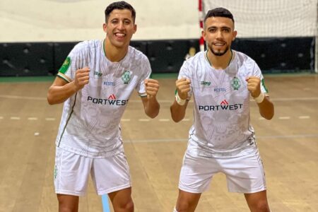 في عهد المستشهر الجديد .. الرجاء الرياضي لكرة القدم الصالات يكتسح النصر الرياضي السطات