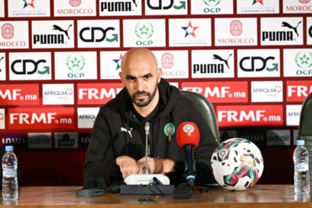 وليد الركراكي يعقد ندوة صحفية قبل مواجهة تنزانيا