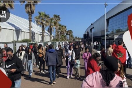 أنشطة  ترفيهية وأجواء رائعة لفائدة الجماهير المغربية التي ساندت أسود الأطلس