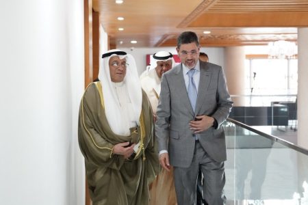 محمد عبد النباوي يبحث مع رئيس المجلس الأعلى للقضاء الكويتي سبل تعزيز التعاون في المجال القضائي