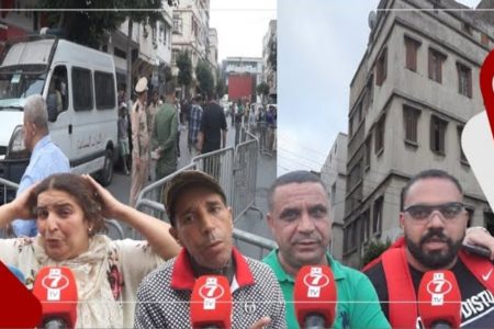 بالدموع… ساكنة منزل آيل للسقوط بحي الفرح “ما عندنا فين نمشيو من اليوم غنباتو فالزنقة”