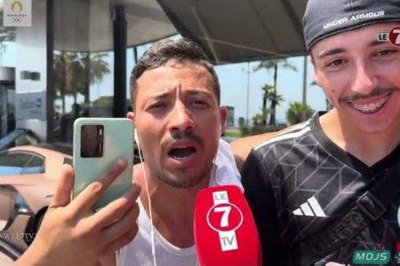 جزائري تحمل عناء السفر الى مدينة نيس الفرنسية لتشجيع المنتخب المغربي: حنا خاوة خاوة والمغرب غيتأهل