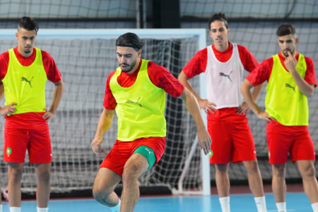 منتخب القاعة يواصل استعداداته لخوض المونديال