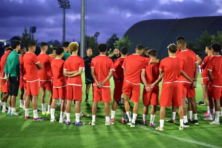المنتخب الوطني يخوض أول حصة تدريبية استعدادا لمواجهة الغابون وليسوتو‎