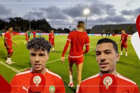 الوافدين الجديدين ” انزو” و”الواحدي”: تمثيل المنتخب المغربي شرف كبير لينا، والأجواء عائلية بالمعسكر