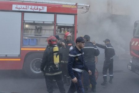 اندلاع حريق مهول بسيارة وسط مدينة الدار البيضاء‎