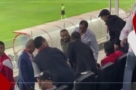 إحتفالية هستيرية من هشام ايت منا والمكتب المسير للوداد بعد هدف التعادل امام حسنية اكادير
