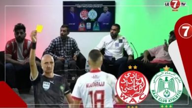 Photo of النقل التفاعلي للديربي: هكذا تفاعل الكشاني ودوليازال بعد اشهار الحكم البطاقة الصفراء في وجه المترجي