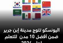 Photo of اليونسكو تتوج مدينة إبن جرير ضمن أفضل 10 مدن للتعلم لعام 2024