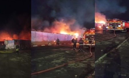 مراكش … اندلاع حريق مهول في سوق الربيع بمنطقة سيدي يوسف