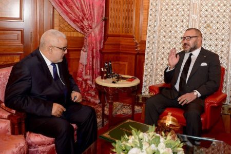جلالة الملك محمد السادس يهنئ عبد الإله ابن كيران بمناسبة إعادة انتخابه أمينا عاما لحزب العدالة والتنمية