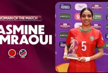 Photo of جاسمين ضمراوي تتألق وتُتوج كأفضل لاعبة في مواجهة المغرب وناميبيا