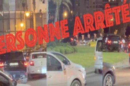 توقيف سائق متهور ارتكب حادثة سير وفر بالشارع العام